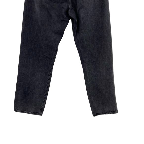 Agolde 90's Mid Rise Loose Jeans Rigid Denim Button Fly Black Size 28 - Picture 9 of 12